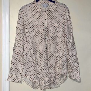 Old Navy, XL, button down shirt, flower pattern